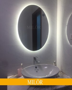 Gương phòng tắm led hình Oval