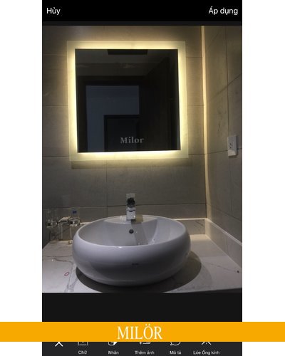 Gương phòng tắm đèn led 60cm