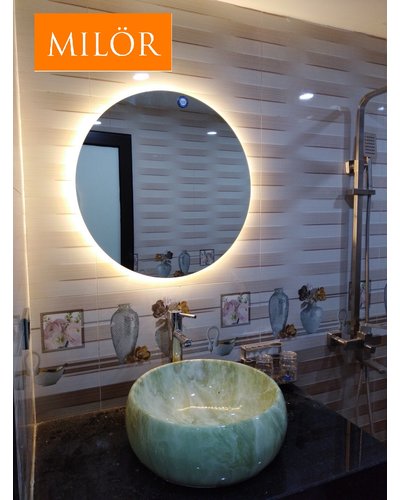 Gương đèn led phòng tắm treo tường Milor 80cm