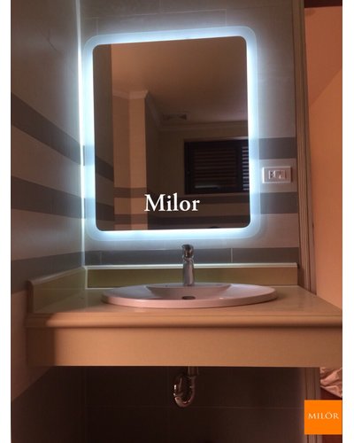 Gương đèn led hình chữ nhật phòng tắm