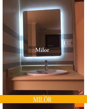 Gương đèn led cao cấp trang trí phòng tắm Milor