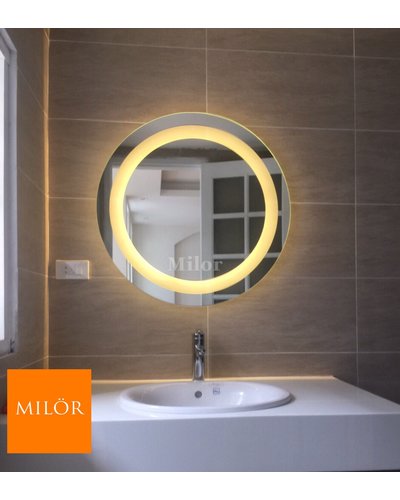 Gương tròn đèn led vàng phòng tắm Thái Bình