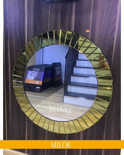 Gương treo tường phòng khách Hà Nội The Sun Gold 80cm