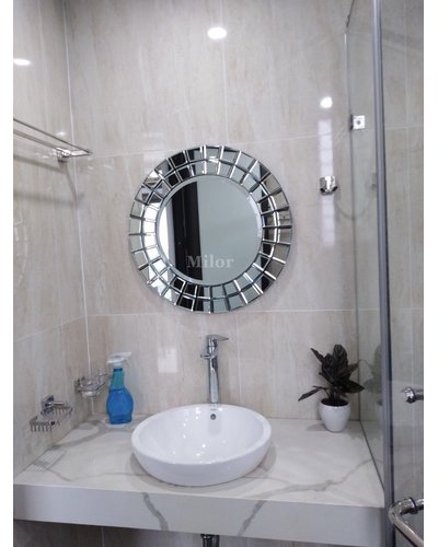 Gương phòng tắm cao cấp milor nghệ thuật the sun 60cm