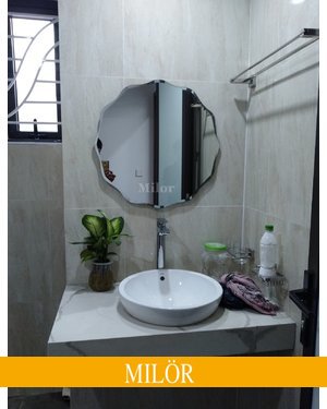 Gương phòng tắm mài vát nghệ thuật Milor 543C