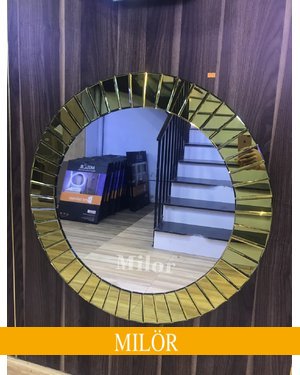 Gương treo tường phòng khách Hà Nội The Sun Gold 80cm