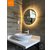 Gương tròn đèn led vàng phòng tắm Thái Bình