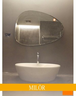 Gương phòng tắm mài vát nghệ thuật Milor 109C