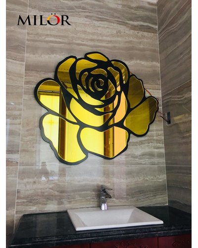Gương nghệ thuật Phòng tắm Hoa Hồng