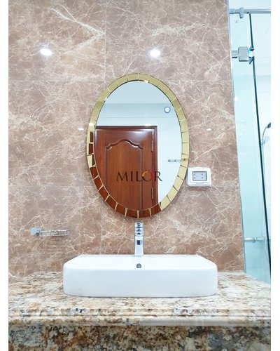 Gương elip nghệ thuật phòng tắm Thanh Hóa