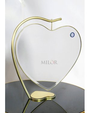 Gương decor để bàn hình trái tim Milor