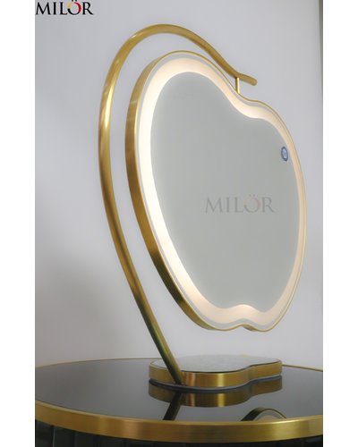 Gương để bàn trang điểm đèn led Apple